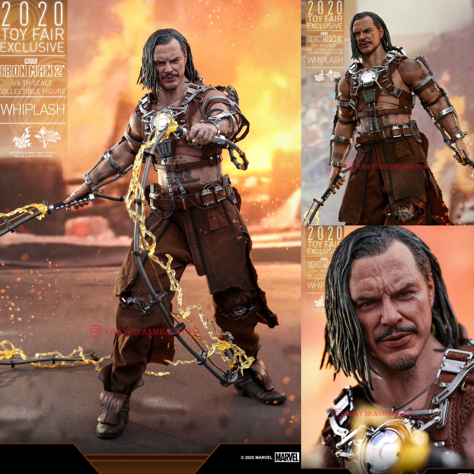 1/6 Hot Toys MMS569 Iron Man 2 Whiplash Toy Fair Collectible