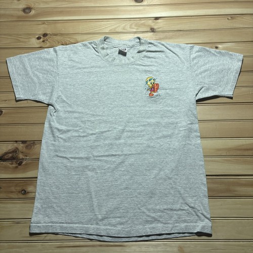 90sLOONEY TUNES TWEETY BIGTシャツシングルステッチ vtg 90s FREEZE TWEETY LOONEY TUNES T-Shirt LARGE cartoon hip