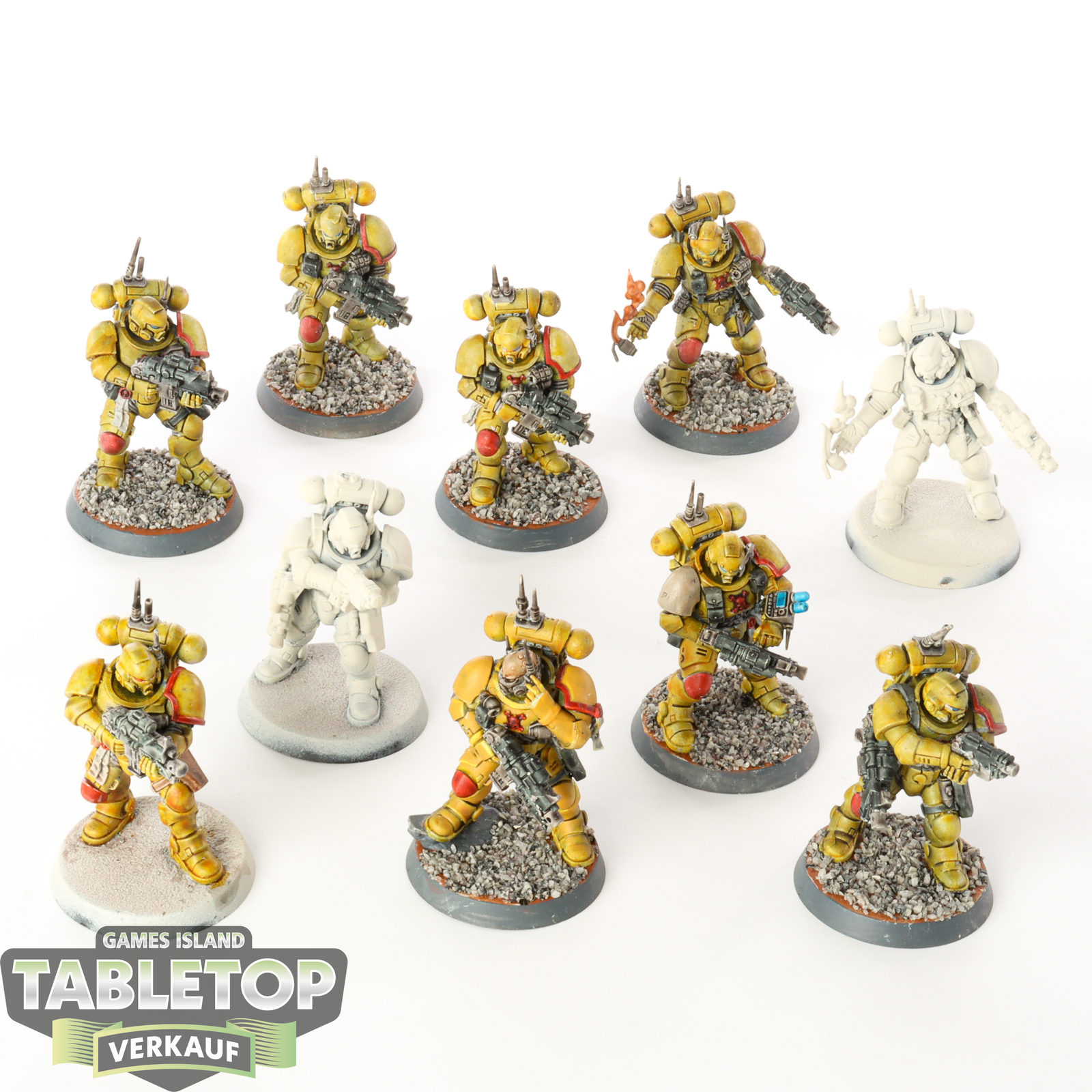 Space Marines - 10 x Primaris Infiltrators - teilweise bemalt
