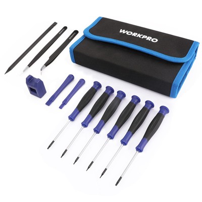 WORKPRO 12 in 1 Torx Screwdriver Set with T3 T4 T5 T6 T8 T10 Security Torx Bi...