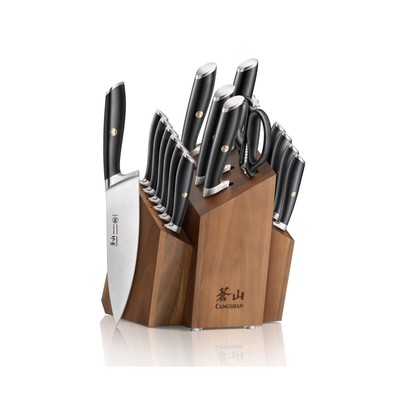 Cangshan L Series 1026788 German Steel Forged 17-Piece SHAN Knife Block Set, ...