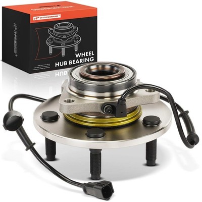 A-Premium Front Wheel Bearing and Hub Assembly Compatible with Dodge Ram 1500 2002 2003 2004 2005, with ABS and 5-Lug & 4WD Only Main Image