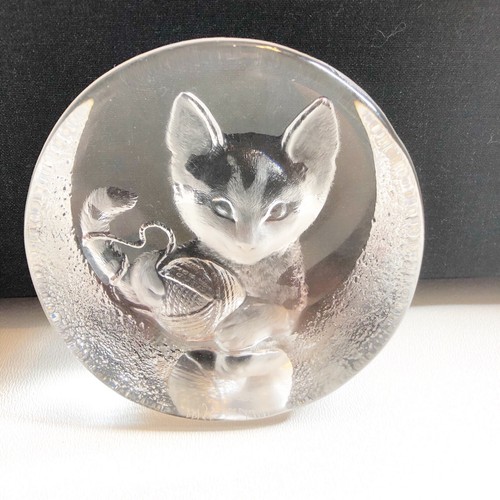 Mats Jonasson Cat Crystal Paperweight Full LeadのeBay公認海外通販｜セカイモン