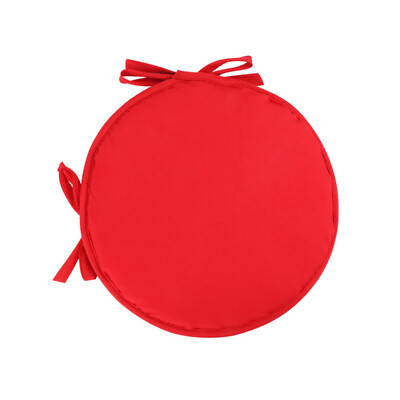 Round Chairs Seat Cushion Sponge Stool Pad Chairs Cover Slipcover with Rope Ties