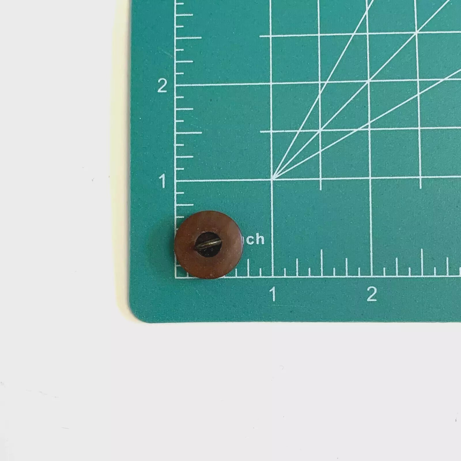 24 Antiqued Brass Tone Metal Brown Plastic Round Buttons Shank Sewing 18 mm #BR1