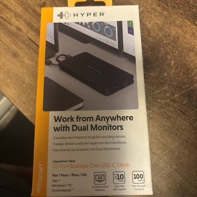 HYPER HyperDrive Next 10 Port Business Class USB-C Docking Station
