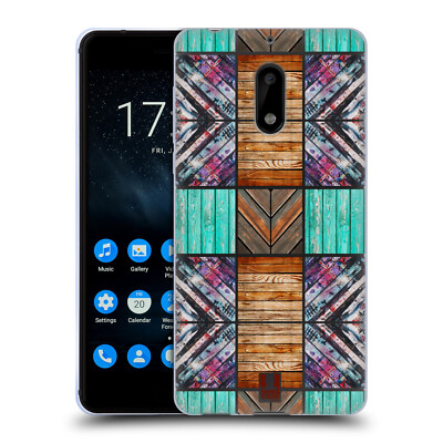 HEAD CASE DESIGNS DECORATIVE WOOD COLLECTION SOFT GEL CASE FOR NOKIA PHONES 1