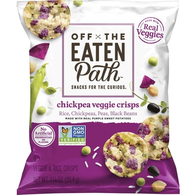 Chickpea Veggie Crisps Snack Chips, 1.25 oz Bags, 16 Units