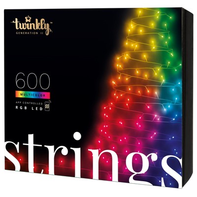 Twinkly Strings   App-Controlled LED Lights String with 600 RGB (16 Million C...