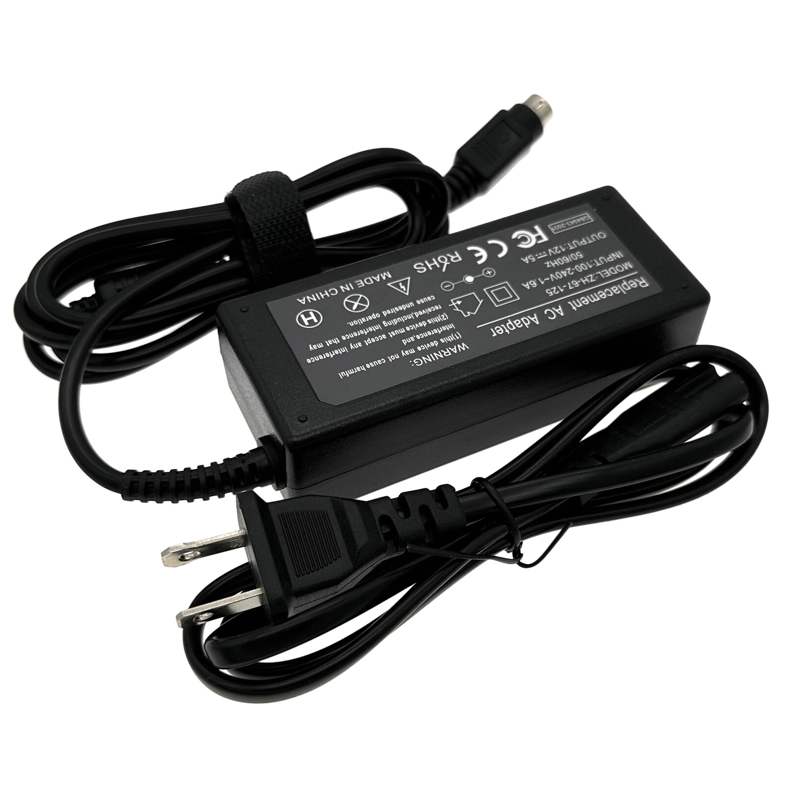 AC/DC Adapter 4-Pin Charger For Samsung ADP-4812 DVR Power Supply Cable Cord