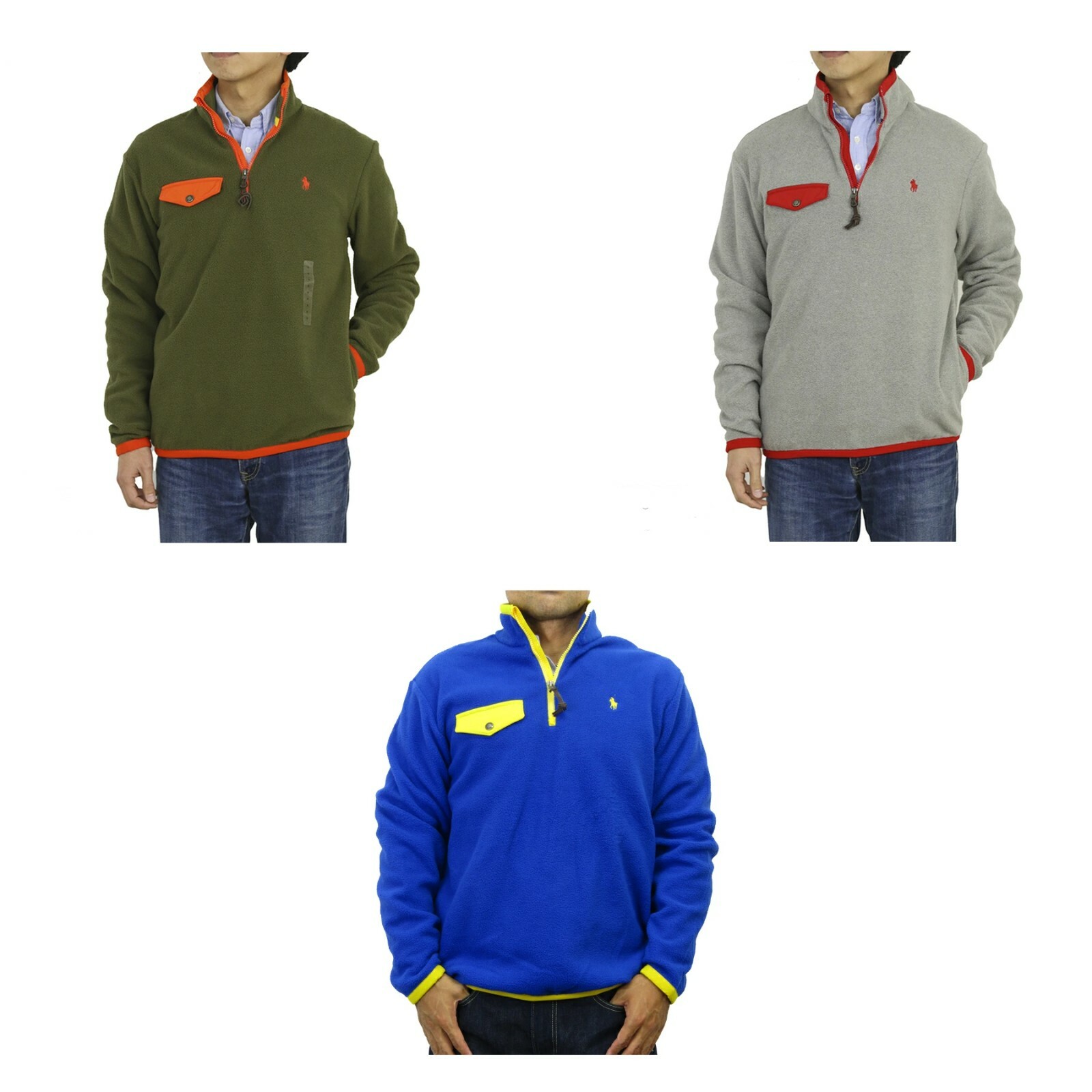 

Пуловер Polo Ralph Lauren, флисовая куртка в стиле ретро, 2 цвета —