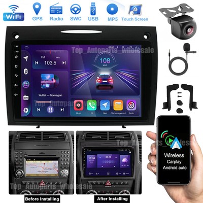 For Mercedes Benz SLK 2004-2010 Android 13 CarPlay Car Stereo Radio GPS Navi 32G