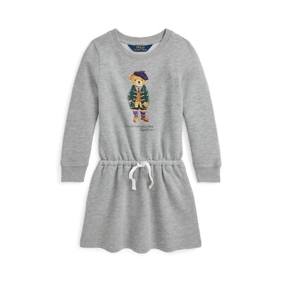 Платья для девочек Polo Ralph Lauren Детское флисовое платье Polo Bear (Big Kid)