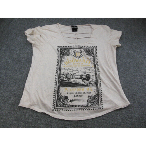 Harry Potter T-Shirt Womens Large King's Cross Station  9 3/