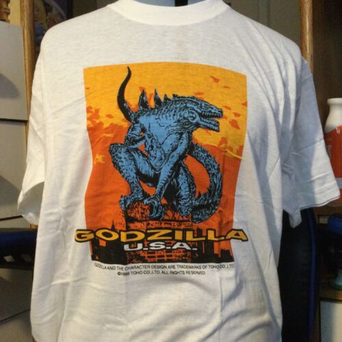 NOS Vintage 1998 GODZILLA t shirt L anime kaiju movie promo NOS Vintage 1998 GODZILLA t shirt L anime kaiju movie promo