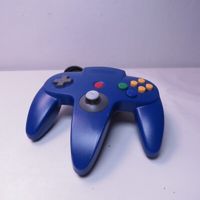 Official OEM Nintendo 64 N64 Blue Controller NUS-005