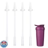 Straw Replacement Compatible with Blender Bottle,Strada Straw for Blender Bottle,Straw Silicone Designed for Blender Bottle, Bottle with straw for Beast Blender Bottle,4 Pack
