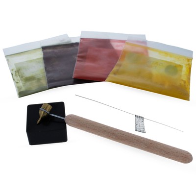 0.2 mm Extra Fine Brass Tip Wooden Handle Kistka (Hot Wax Pen)