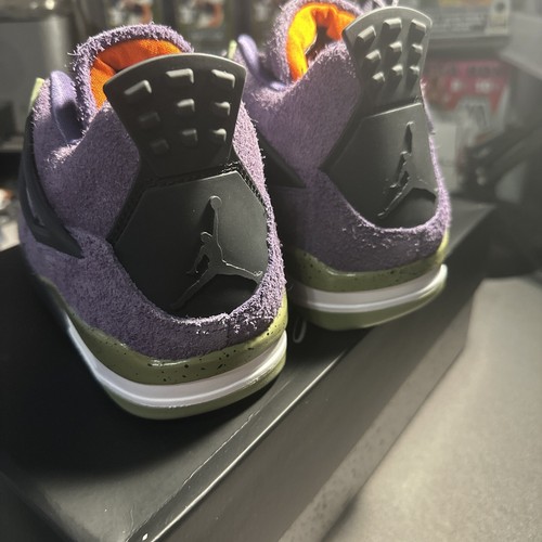 Pre-owned Jordan Air  4 Retro Canyon Purple Womens Sz 11 Og Box
