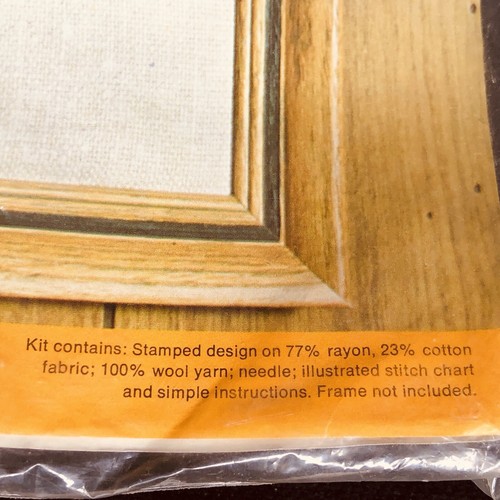 Pauline Denham Night Owl Crewel Embroidery Kit 6021 Vintage Original Package