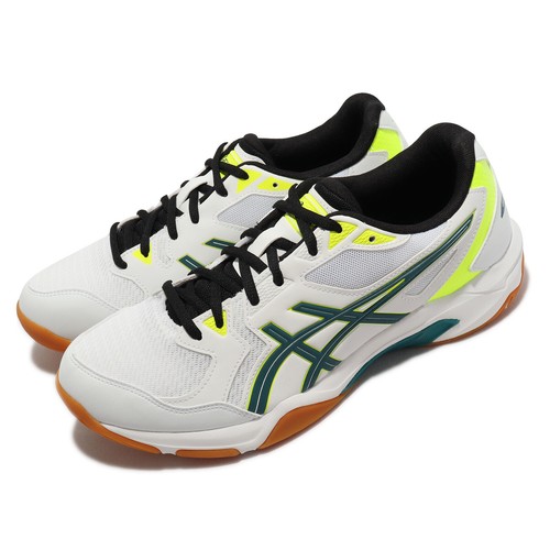 

Мужские волейбольные кроссовки Asics GEL-Rocket 10 White Velvet Pine Gum 1071A054-107, Белый, Gel-rocket 10