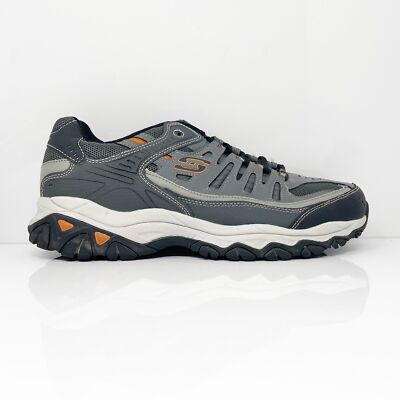 

Мужские кроссовки Skechers After Burn Memory Fit 50125, серые повседневные туфли, размер 10,5, Серый, After Burn Memory Fit