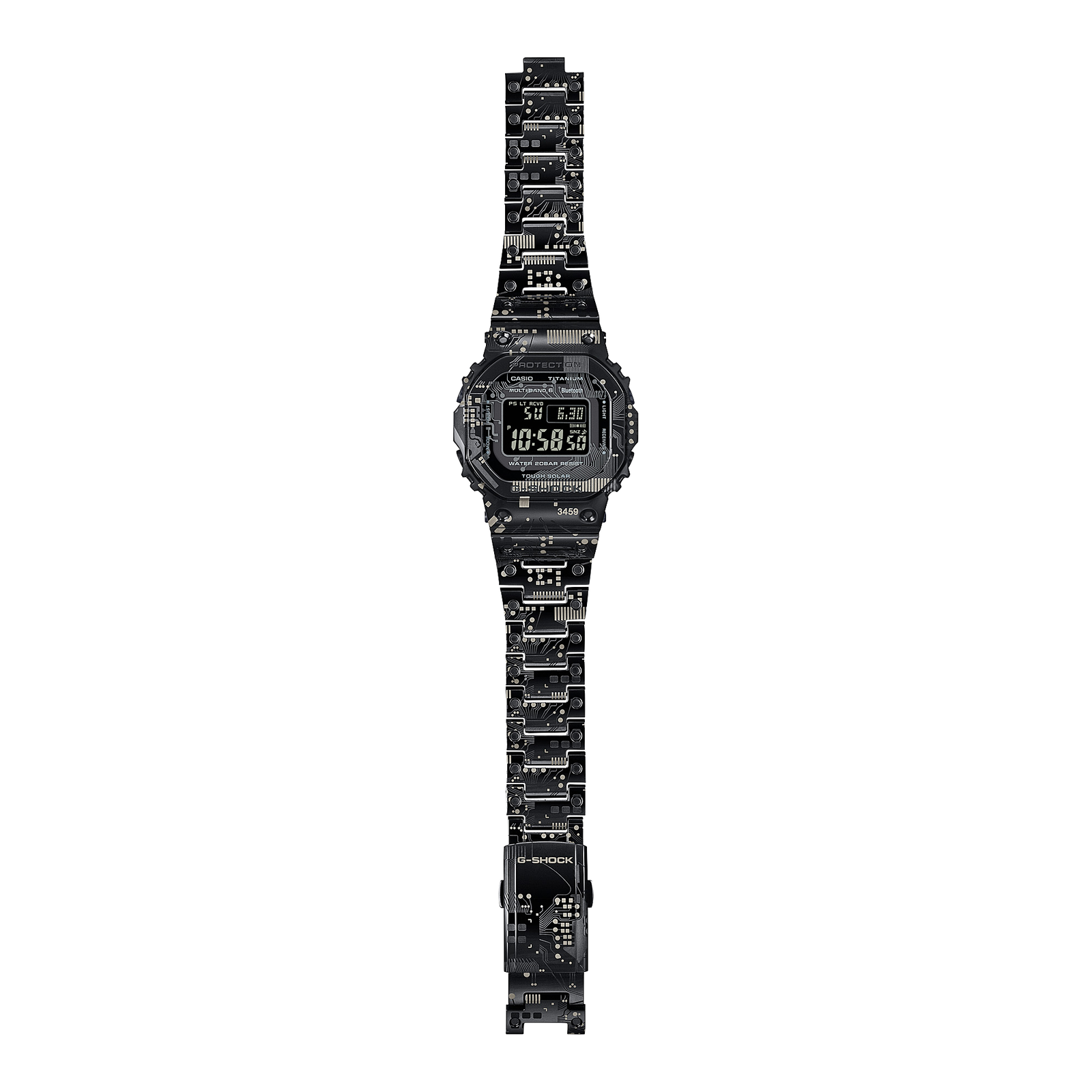 Pre-owned Casio G-shock Men's Black Dial Watch Gmw-b5000tcc-1jr