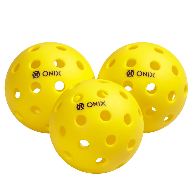Recruit by  Pickleball Pure Outdoor Balls (Yellow, 3-Pack), 2....