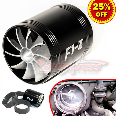Red Turbonator Air Intake Fan – Gas Fuel Saver Turbo For 2.5L-2.9L Engines