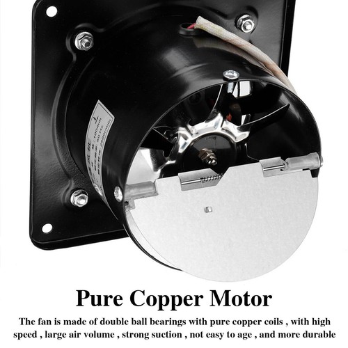 4" 6" 7" 8" 10" Exhaust Fan Ventilation Extractor Fan Wall-Mounted Square Blower