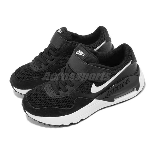 

Nike Air Max Systm PS Черно-белый детский дошкольный повседневный образ жизни DQ0285-001, Черный, Air Max Systm Ps