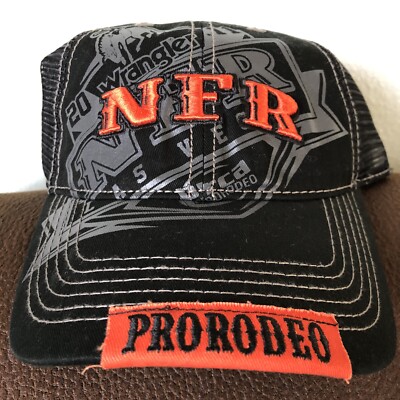 Baseball Cap Trucker Hat 2011 Wrangler National Finals Rodeo NFR Script PRCA