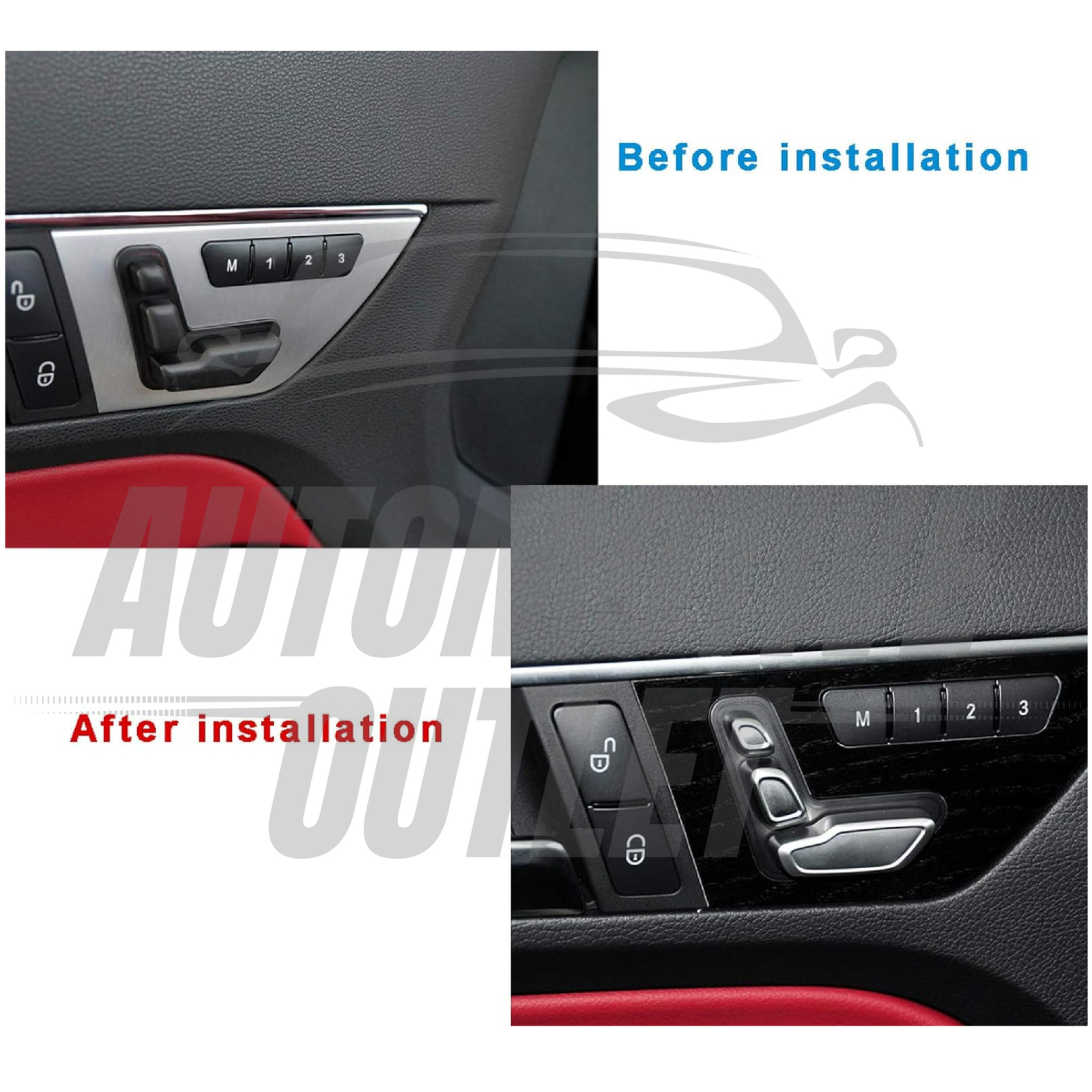 CAR LEFT SIDE CONTROL SWITCH ADJUST BUTTONS FIT MERCEDES BENZ E CLASS GLK GLE 2