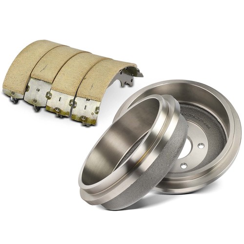 Rear Brake Drums + Ceramic Brake Shoes for Ford Transit Connect 2010 2011-2013