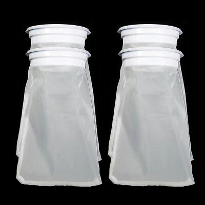 200 Micron Filter Socks 4'' ring x10 inch for Aquarium Fish Tank Reef