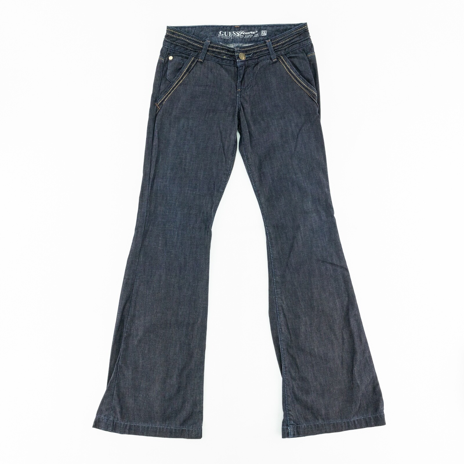 Guess Womens Flare 27 Denim Jeans Dark Wash Blue Cotton | eBay Guess Womens Flare 27 Denim Jeans Dark Wash Blue Cotton | eBay