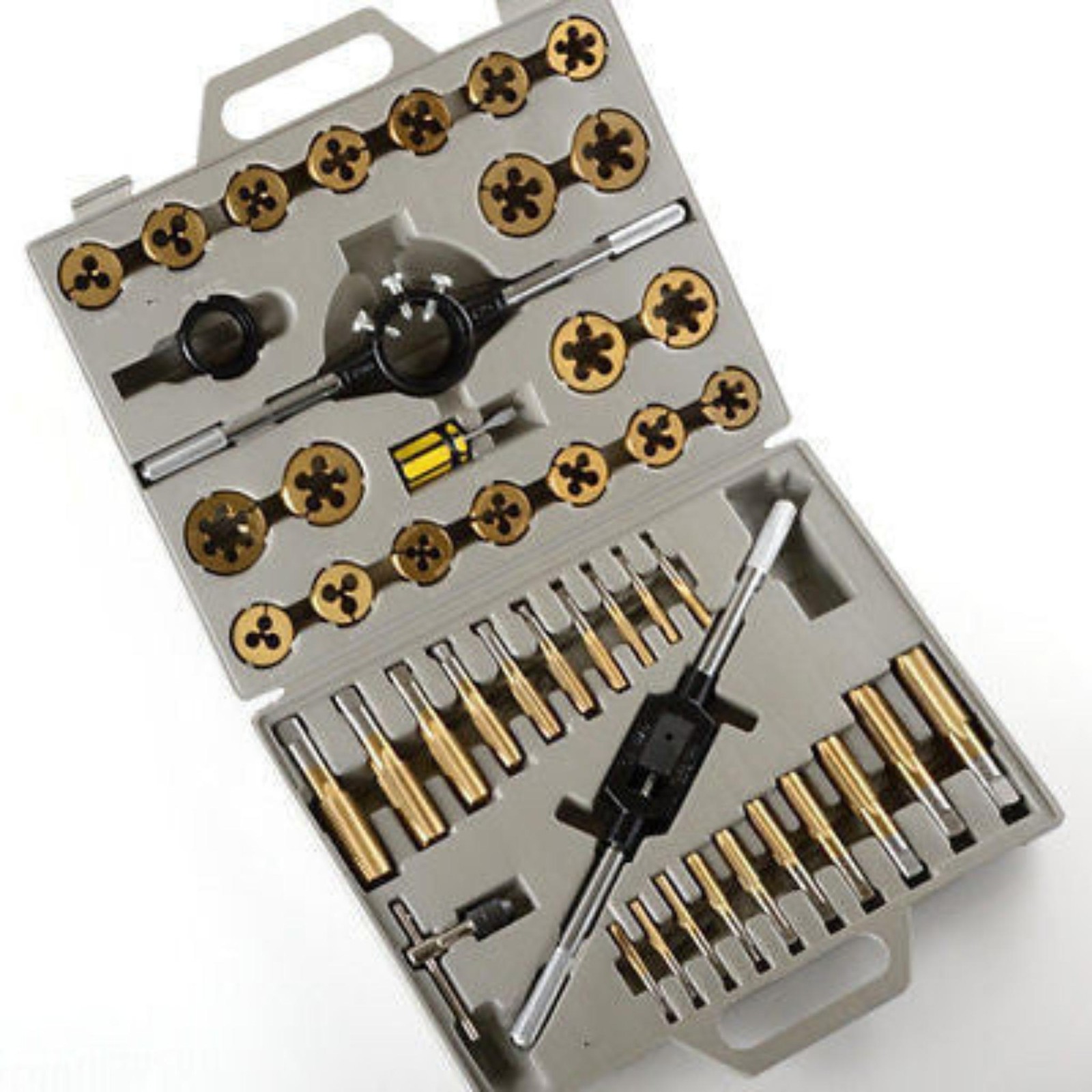45 Piece Tap and Die Set Titanium SAE