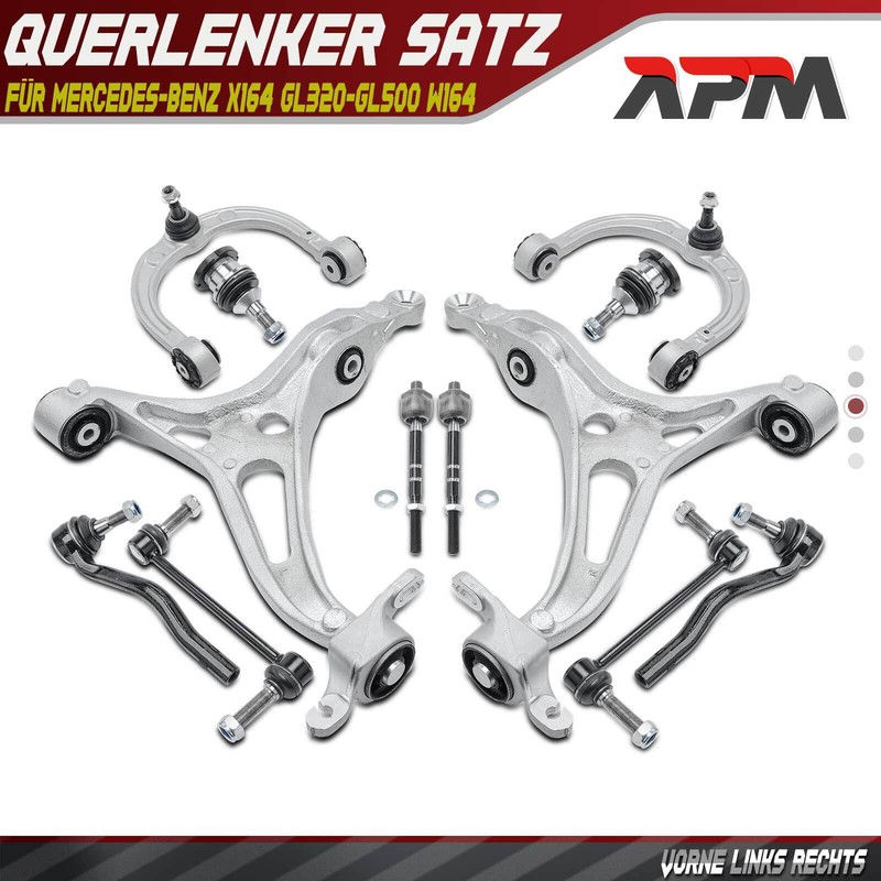 12x Querlenker Satz Vorne FÃ¼R Mercedes-Benz X164 Gl320-Gl500 W164 Ml350-Ml500