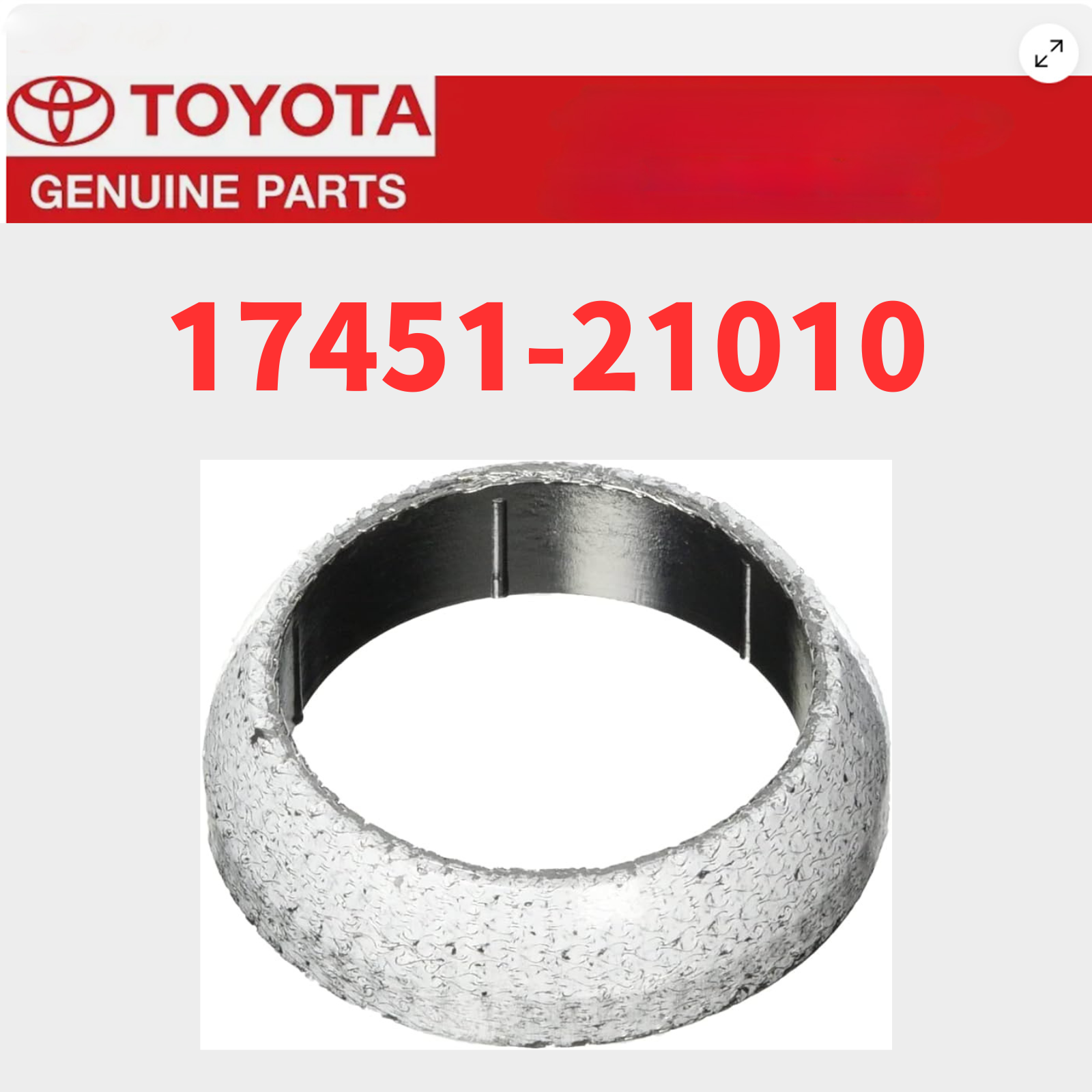 TOYOTA Genuine 89465-BZ180 Oxygen Sensor NO.2 LITEACE