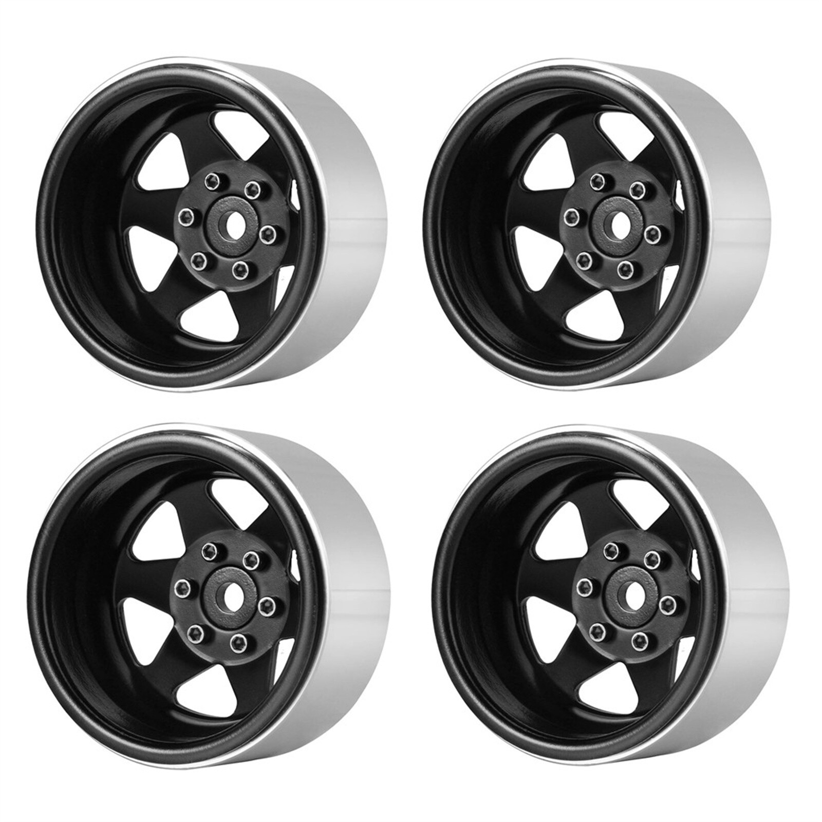 4Pcs/Set Metal 1.9" Wheel Rims for 1/10 RC Crawler Car TRX4 Axial SCX10 90046