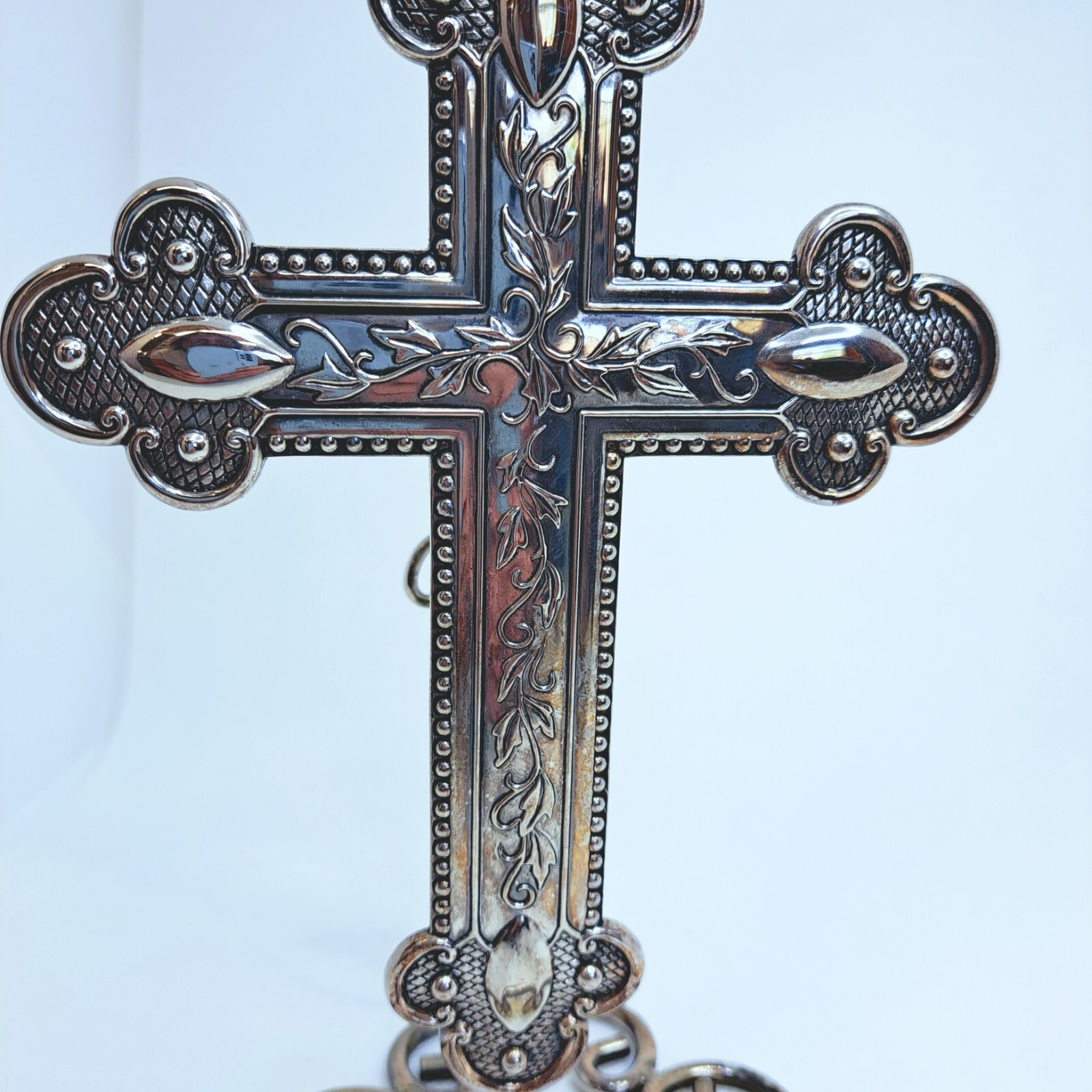 [10] Silver950 / 105g Cross ヴィンテージブレス ANTIDOTE BUYERS CLUB 「RX Classic Chain Bracelet」 SILVER950
