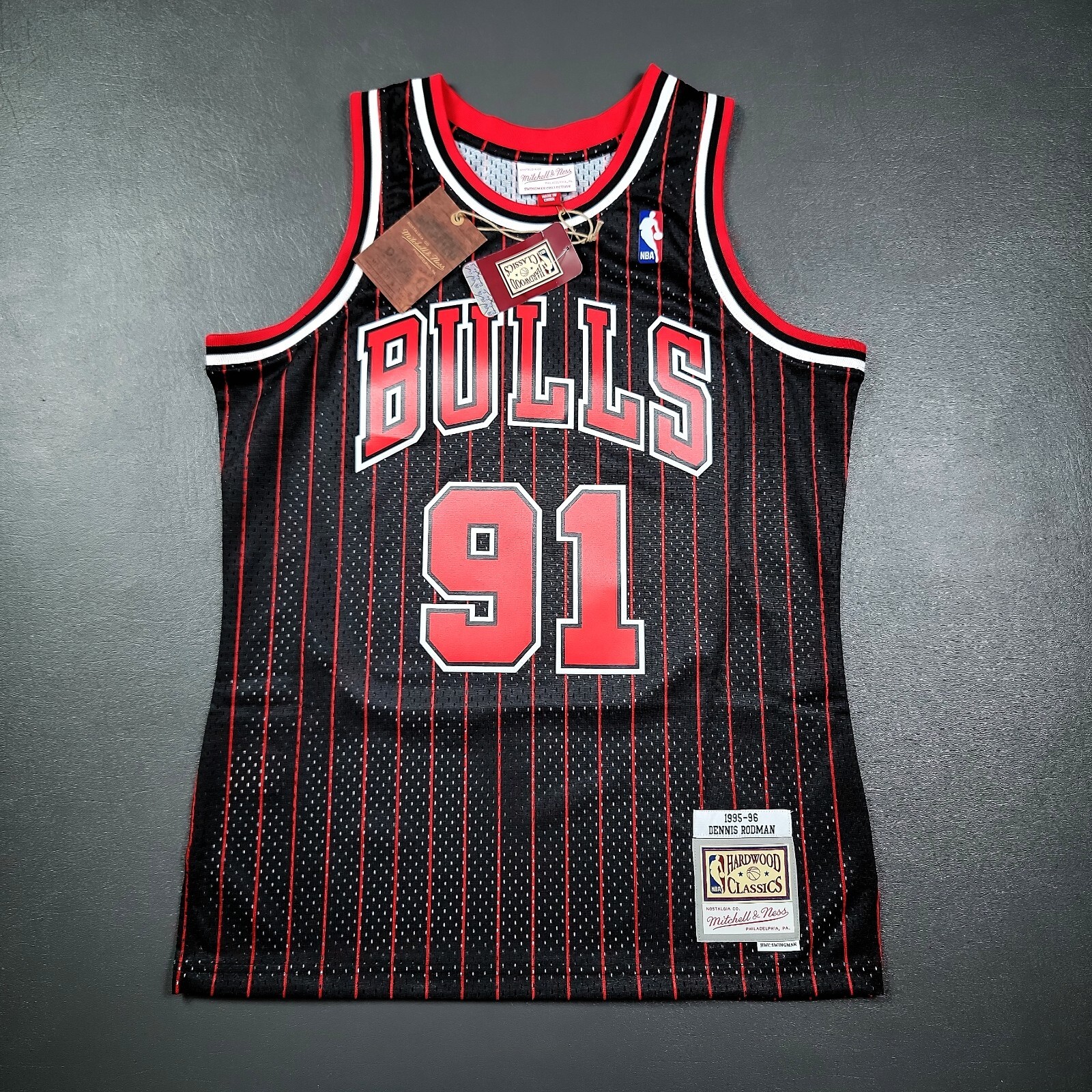XL Mitchell＆Ness NBA JERSEY BULLS RODMAN Dennis Rodman Chicago Bulls Mitchell & Ness Off-Court
