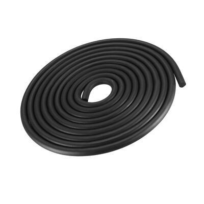 Weather Stripping 7mmx9.8 Feet Foam Rubber Door Seal Strips Black