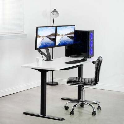 VIVO Dual Monitor Counterbalance Desk Mount Stand | Fits Screens 17" to 27"