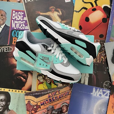 DS Nike Air Max 90 Recraft Turquoise Infrared Laser Blue Sz 9.5 CD0881 100