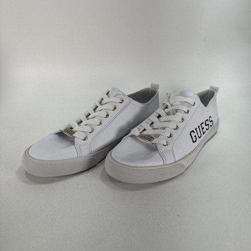Guess Los Angeles White Low Top Lace Up Shoes in Women's