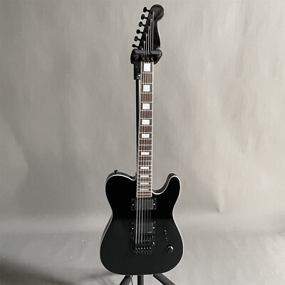 TL Electric Guitar Black Body 6 String Factory EMG Pickups FR Bridge Black Parts
