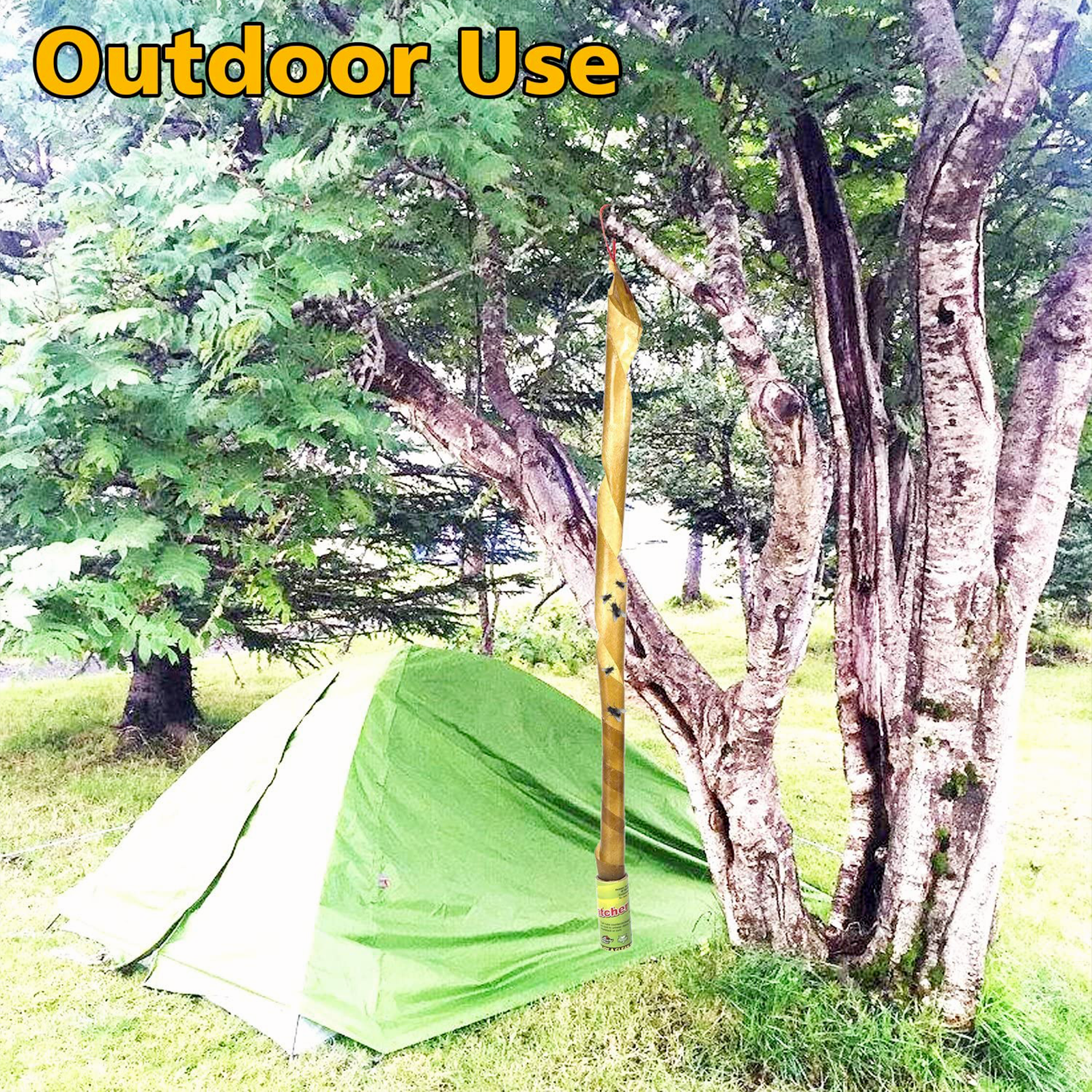 16 Rolls Fly Sticky Trap Paper Insect Bug Catcher Strip Fly Sticker Non Toxic