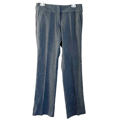 Ann Taylor Factory Womens Gray The Trouser Ankle Pants 2 Classic Straight NWT