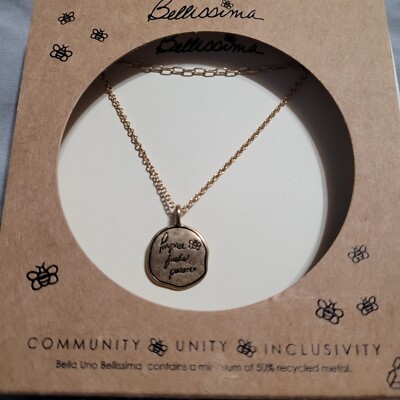 New Bella Uno Bellissima Necklace ''Purpose fuels passion'' 18-20 inch
